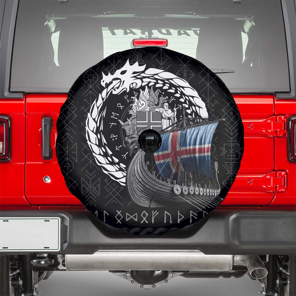 Iceland Viking Drakkar Spare Tire Cover Viking Blood - Wonder Print Shop