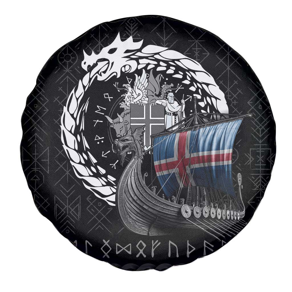 Iceland Viking Drakkar Spare Tire Cover Viking Blood - Wonder Print Shop