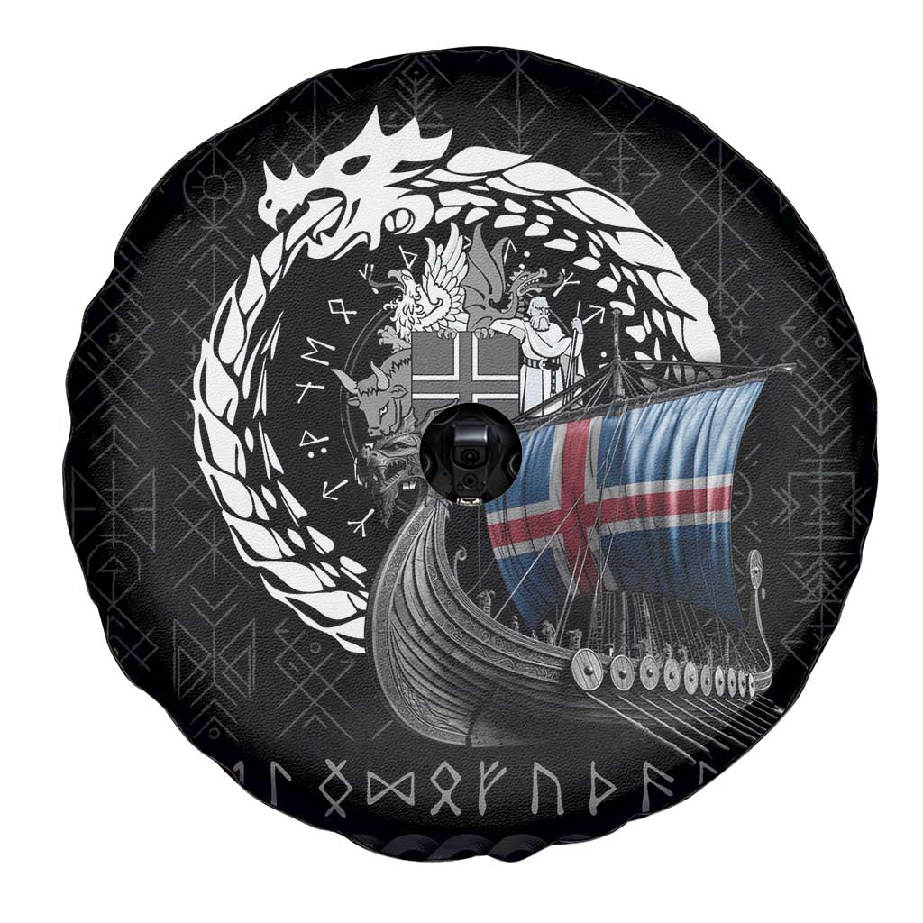 Iceland Viking Drakkar Spare Tire Cover Viking Blood - Wonder Print Shop