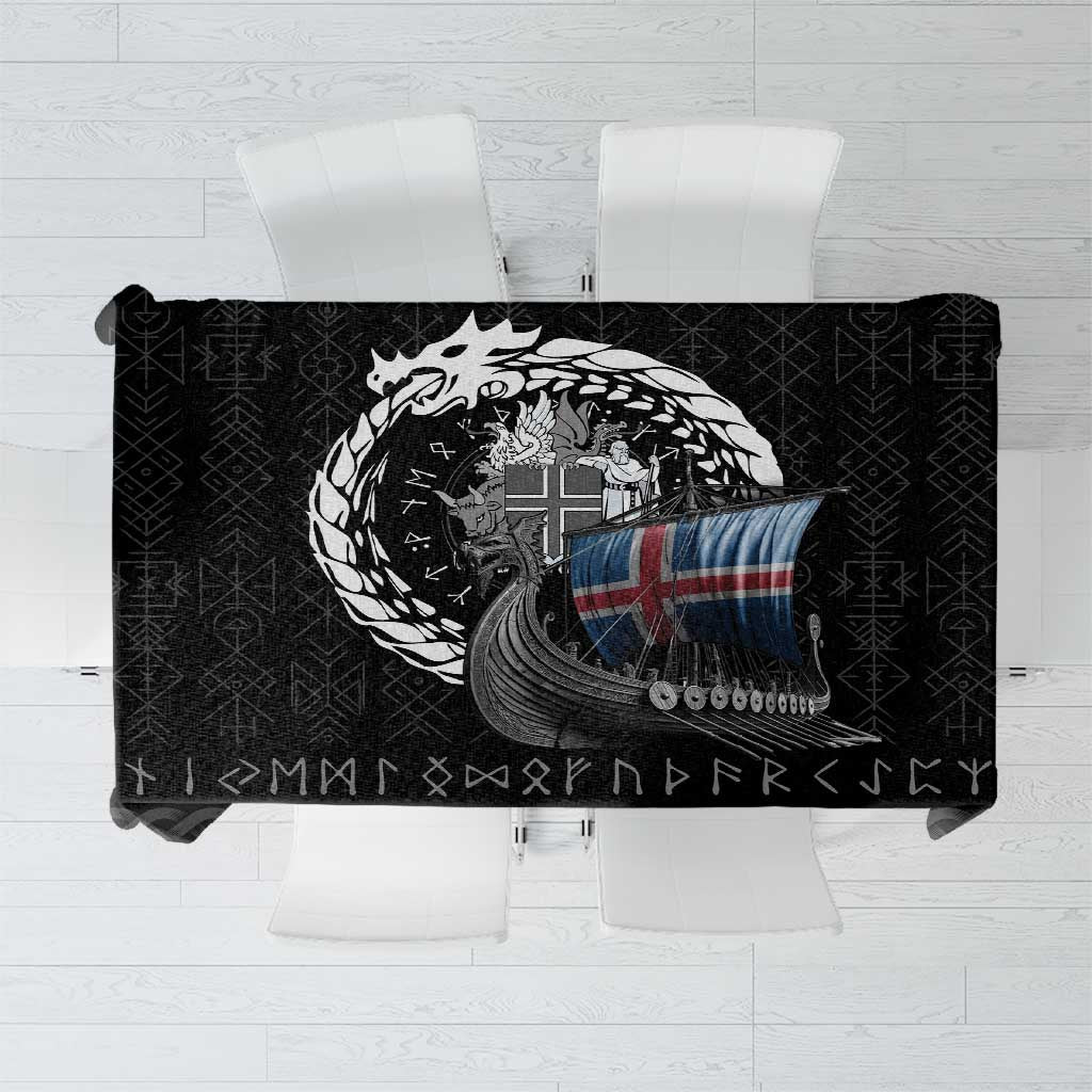 Iceland Viking Drakkar Tablecloth Viking Blood - Wonder Print Shop
