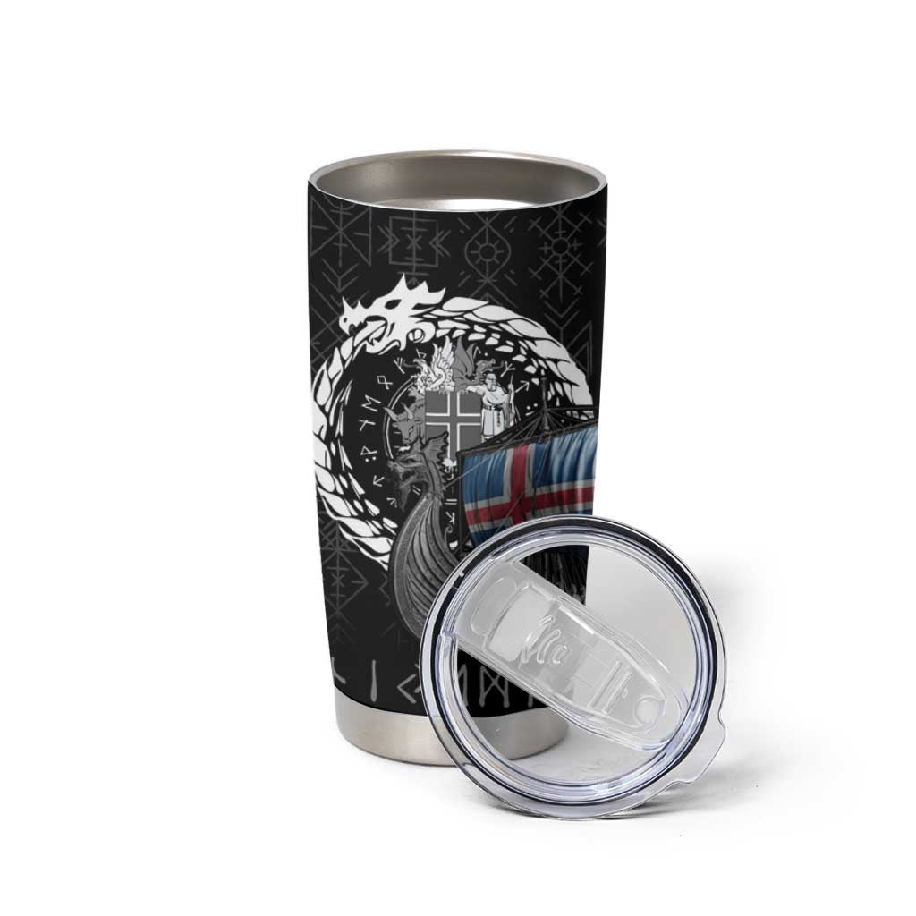 Iceland Viking Drakkar Tumbler Cup Viking Blood - Wonder Print Shop