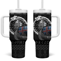 Iceland Viking Drakkar Tumbler With Handle Viking Blood - Wonder Print Shop