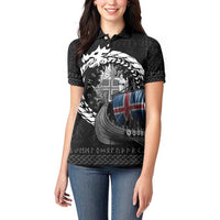 Iceland Viking Drakkar Women Polo Shirt Viking Blood - Wonder Print Shop