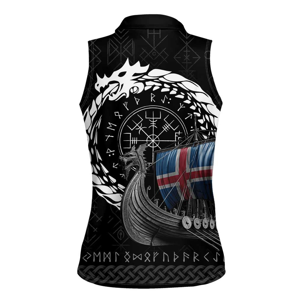 Iceland Viking Drakkar Women Sleeveless Polo Shirt Viking Blood - Wonder Print Shop