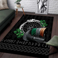 Ireland Viking Drakkar Area Rug Viking Blood - Wonder Print Shop