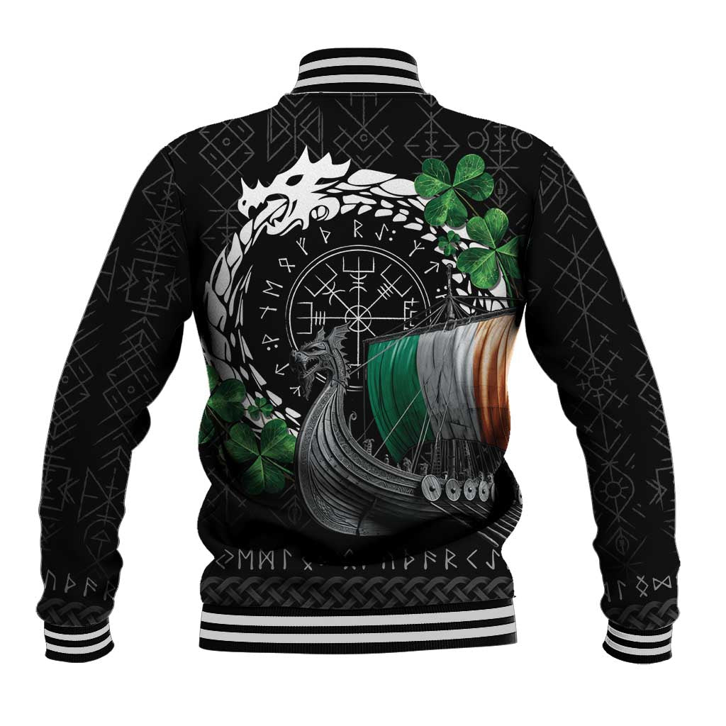 Ireland Viking Drakkar Baseball Jacket Viking Blood - Wonder Print Shop