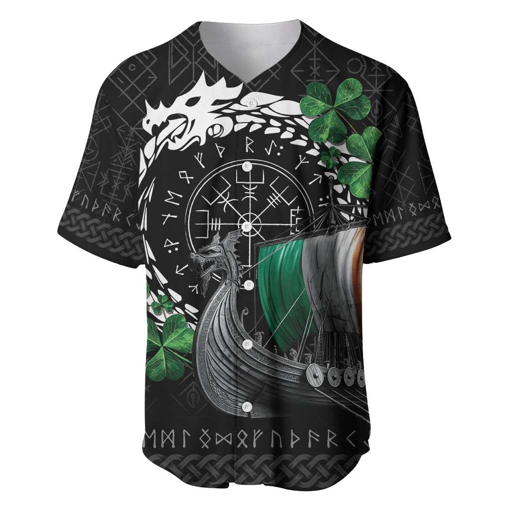 Ireland Viking Drakkar Baseball Jersey Viking Blood - Wonder Print Shop