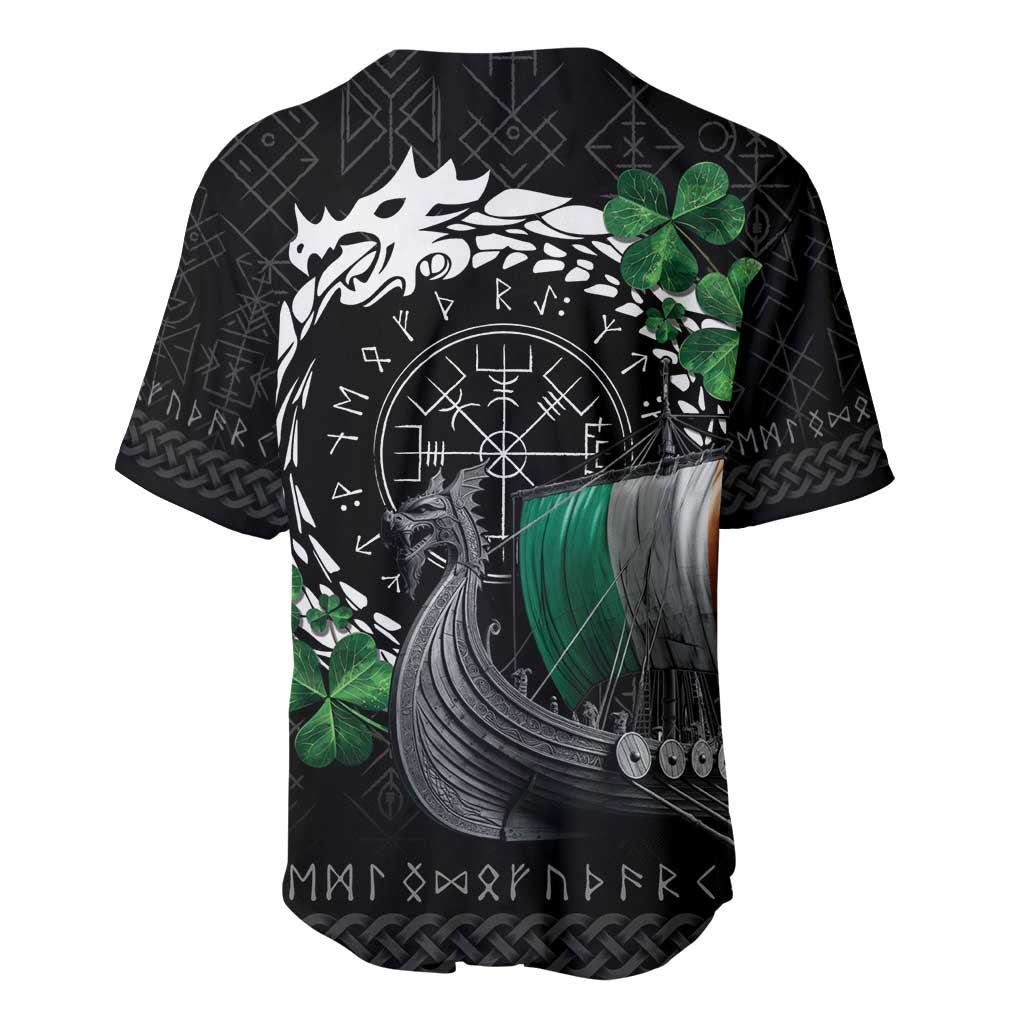 Ireland Viking Drakkar Baseball Jersey Viking Blood - Wonder Print Shop