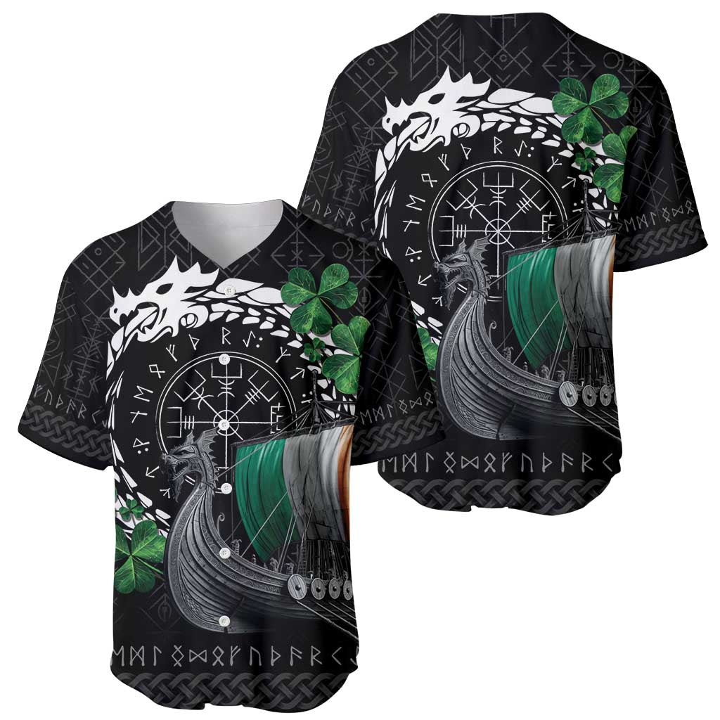 Ireland Viking Drakkar Baseball Jersey Viking Blood - Wonder Print Shop