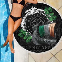 Ireland Viking Drakkar Beach Blanket Viking Blood - Wonder Print Shop
