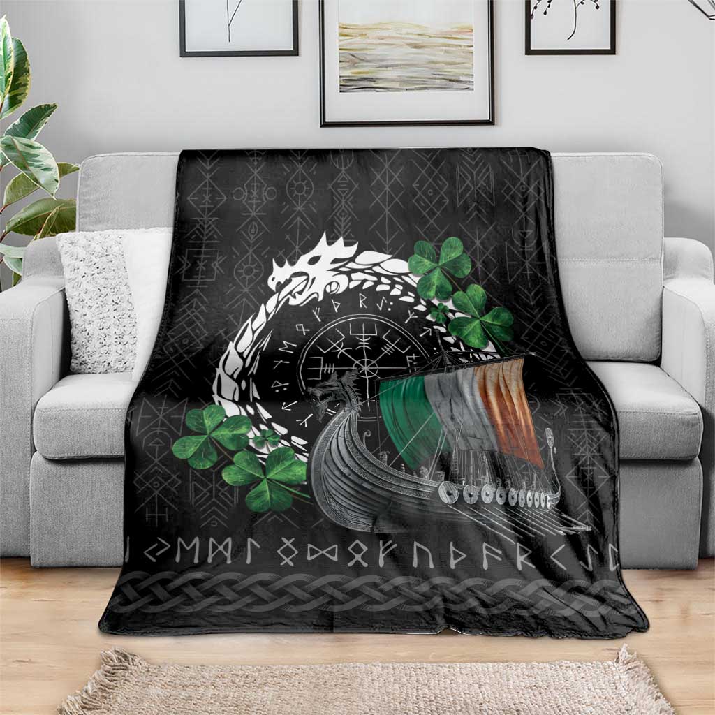 Ireland Viking Drakkar Blanket Viking Blood - Wonder Print Shop