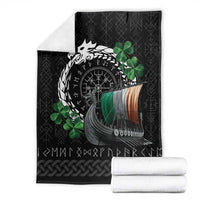 Ireland Viking Drakkar Blanket Viking Blood - Wonder Print Shop