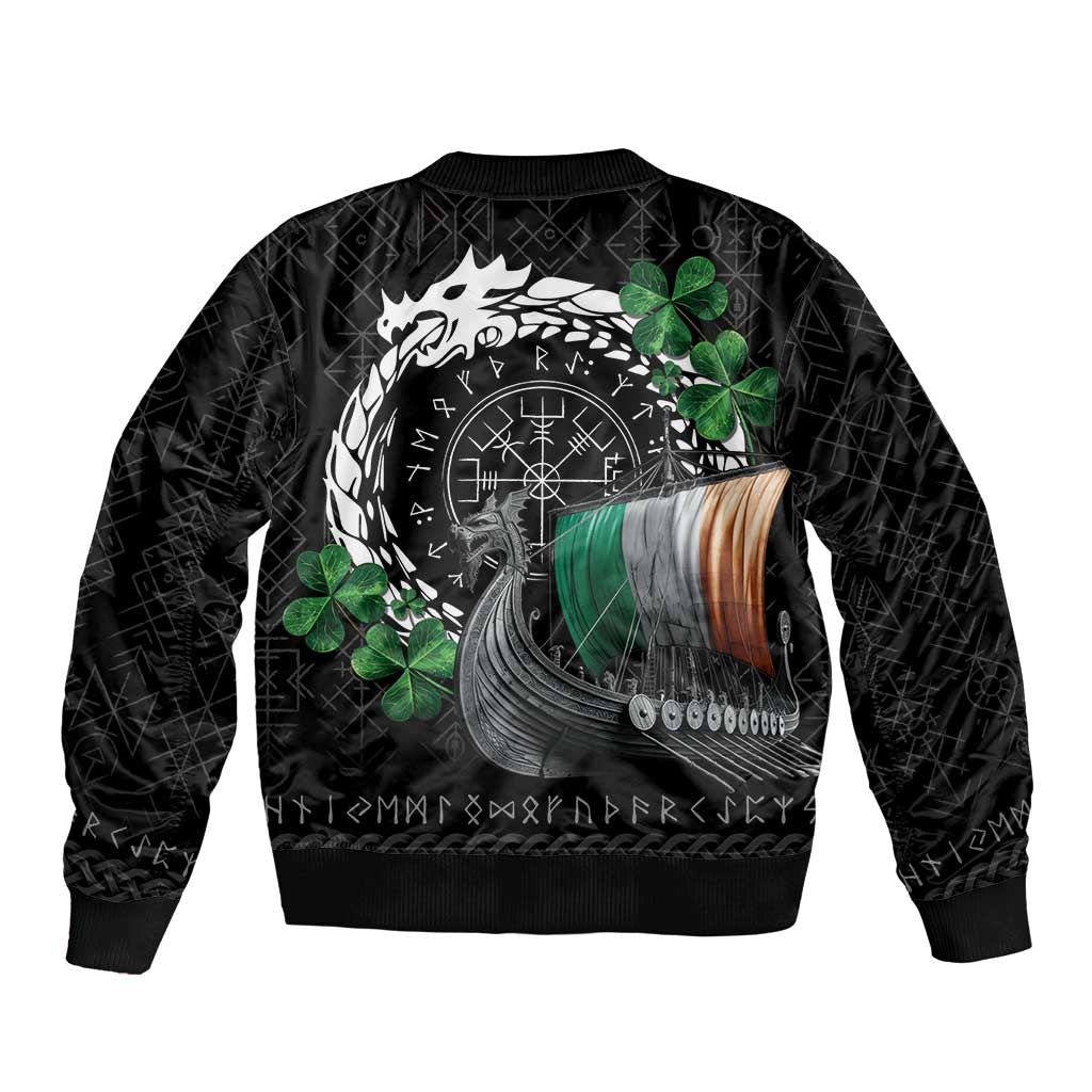 Ireland Viking Drakkar Bomber Jacket Viking Blood - Wonder Print Shop