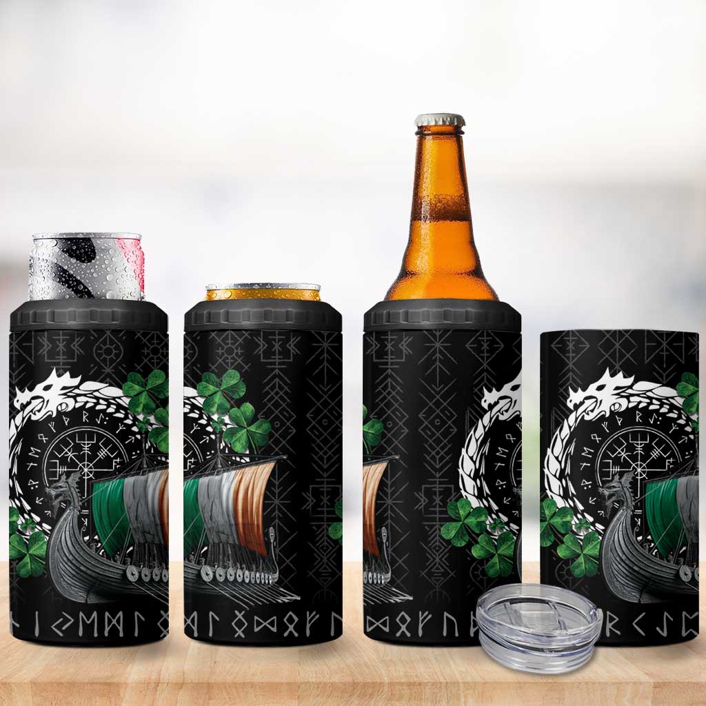 Ireland Viking Drakkar 4 in 1 Can Cooler Tumbler Viking Blood - Wonder Print Shop