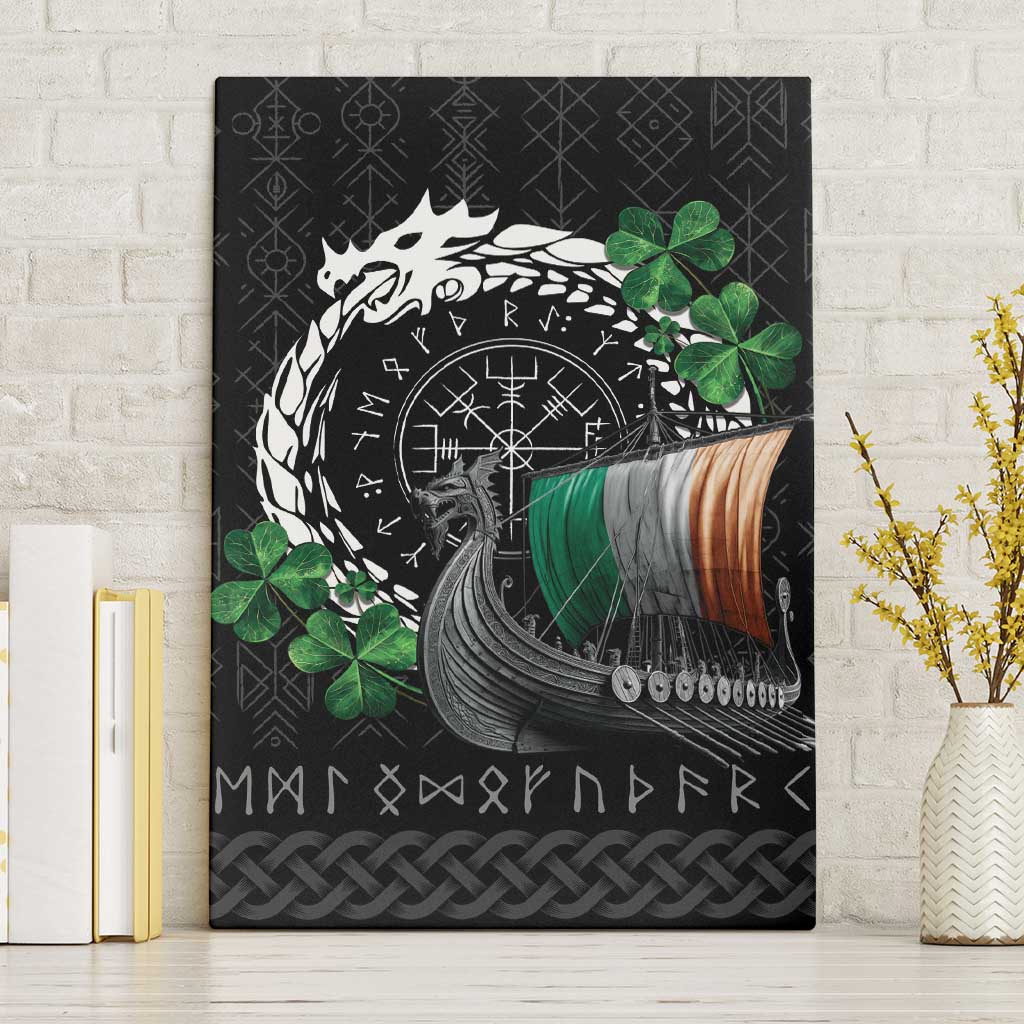 Ireland Viking Drakkar Canvas Wall Art Viking Blood - Wonder Print Shop
