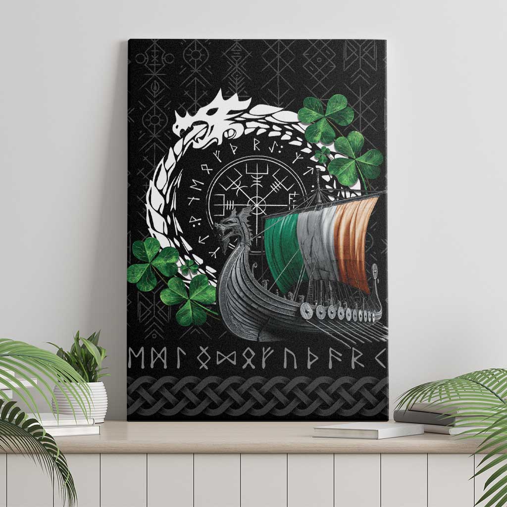 Ireland Viking Drakkar Canvas Wall Art Viking Blood - Wonder Print Shop