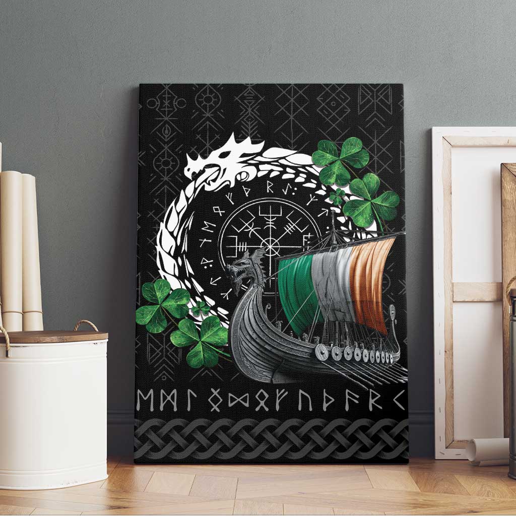 Ireland Viking Drakkar Canvas Wall Art Viking Blood - Wonder Print Shop
