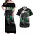 Ireland Viking Drakkar Couples Matching Off Shoulder Maxi Dress and Hawaiian Shirt Viking Blood - Wonder Print Shop