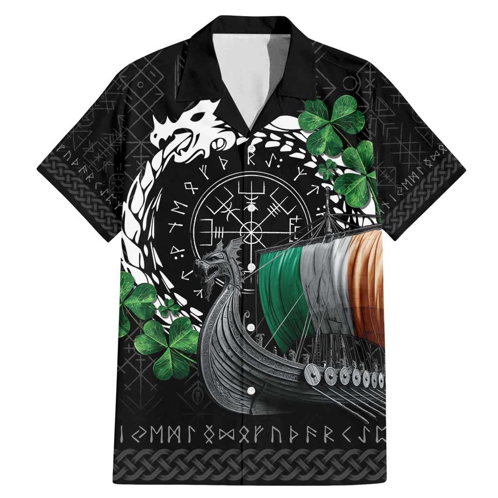 Ireland Viking Drakkar Family Matching Mermaid Dress and Hawaiian Shirt Viking Blood - Wonder Print Shop