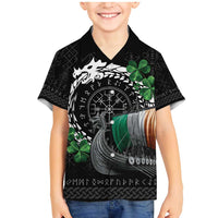 Ireland Viking Drakkar Family Matching Mermaid Dress and Hawaiian Shirt Viking Blood - Wonder Print Shop