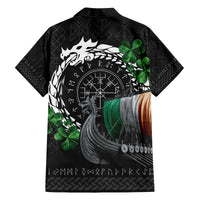 Ireland Viking Drakkar Family Matching Off The Shoulder Long Sleeve Dress and Hawaiian Shirt Viking Blood - Wonder Print Shop