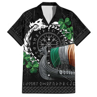 Ireland Viking Drakkar Family Matching Off Shoulder Short Dress and Hawaiian Shirt Viking Blood - Wonder Print Shop
