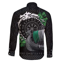 Ireland Viking Drakkar Family Matching Short Sleeve Bodycon Dress and Hawaiian Shirt Viking Blood - Wonder Print Shop
