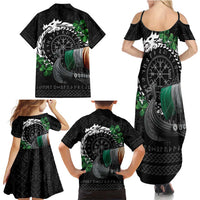 Ireland Viking Drakkar Family Matching Summer Maxi Dress and Hawaiian Shirt Viking Blood - Wonder Print Shop