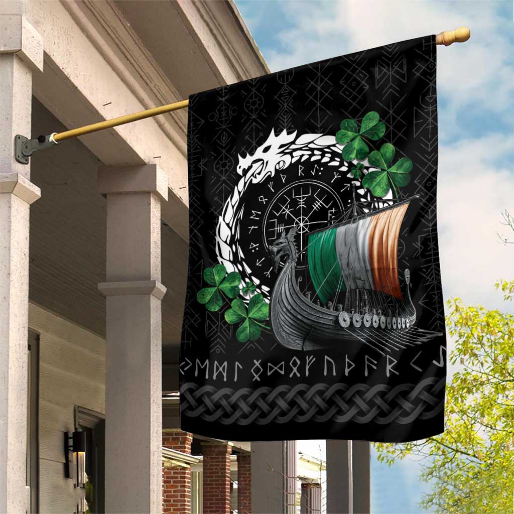 Ireland Viking Drakkar Garden Flag Viking Blood - Wonder Print Shop