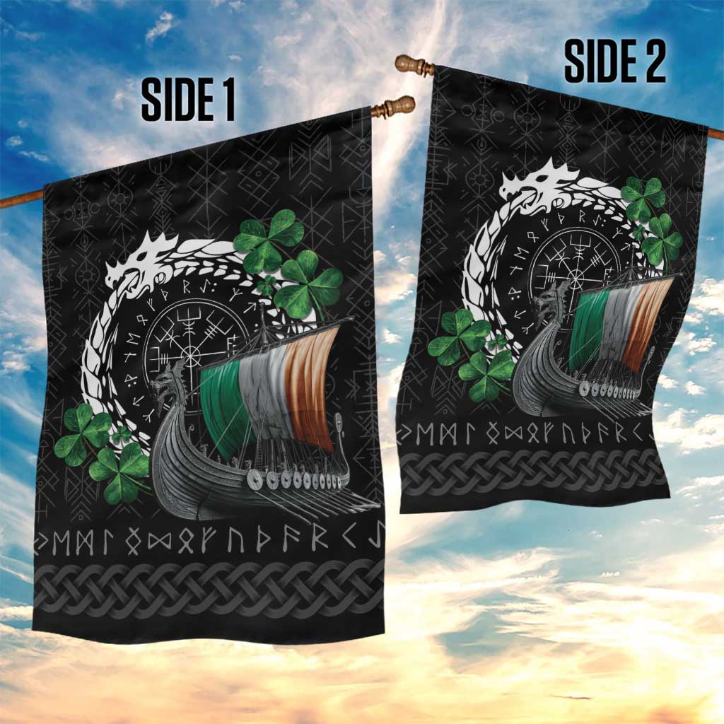 Ireland Viking Drakkar Garden Flag Viking Blood - Wonder Print Shop