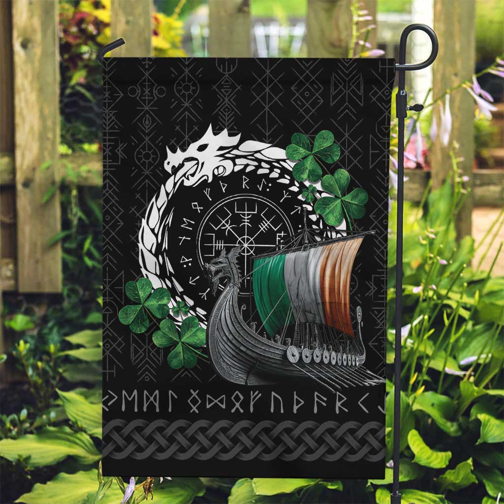Ireland Viking Drakkar Garden Flag Viking Blood - Wonder Print Shop