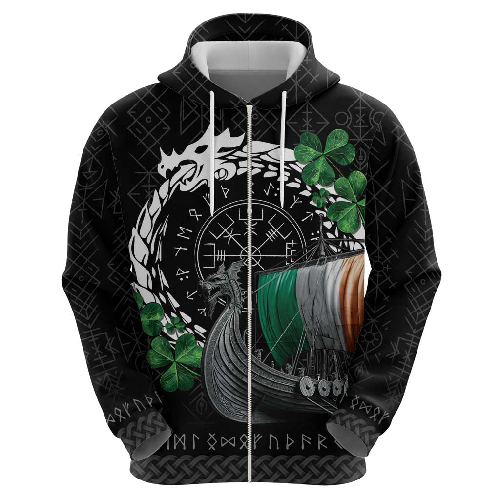 Ireland Viking Drakkar Hoodie Viking Blood - Wonder Print Shop