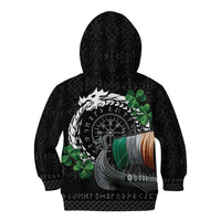 Ireland Viking Drakkar Kid Hoodie Viking Blood - Wonder Print Shop