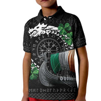 Ireland Viking Drakkar Kid Polo Shirt Viking Blood - Wonder Print Shop