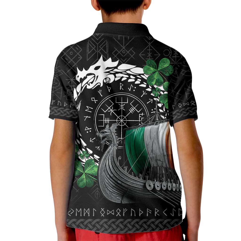 Ireland Viking Drakkar Kid Polo Shirt Viking Blood - Wonder Print Shop