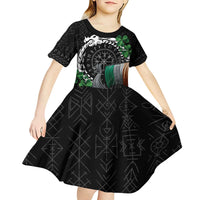 Ireland Viking Drakkar Kid Short Sleeve Dress Viking Blood - Wonder Print Shop
