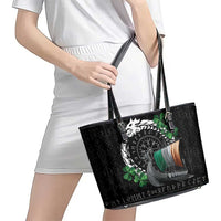 Ireland Viking Drakkar Leather Tote Bag Viking Blood - Wonder Print Shop