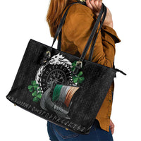 Ireland Viking Drakkar Leather Tote Bag Viking Blood - Wonder Print Shop