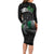 Ireland Viking Drakkar Long Sleeve Bodycon Dress Viking Blood - Wonder Print Shop
