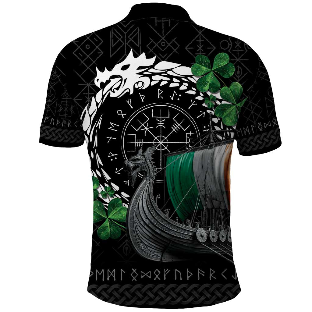 Ireland Viking Drakkar Polo Shirt Viking Blood - Wonder Print Shop