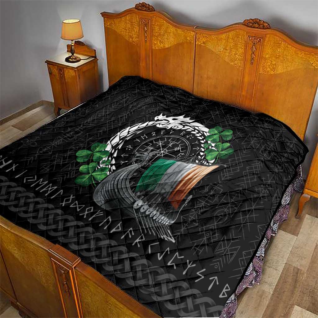 Ireland Viking Drakkar Quilt Viking Blood - Wonder Print Shop