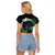 Ireland Viking Drakkar Raglan Cropped T Shirt Viking Blood - Wonder Print Shop