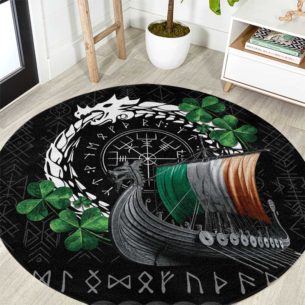 Ireland Viking Drakkar Round Carpet Viking Blood - Wonder Print Shop