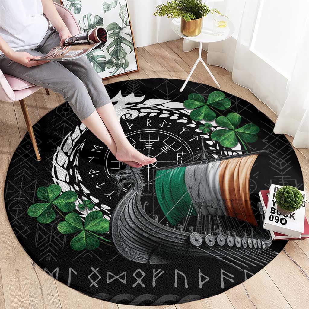 Ireland Viking Drakkar Round Carpet Viking Blood - Wonder Print Shop