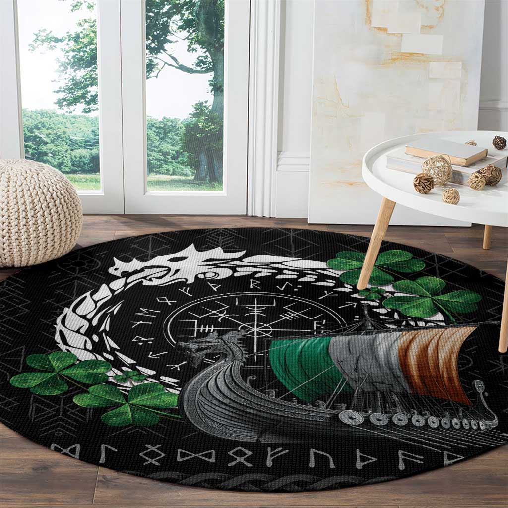 Ireland Viking Drakkar Round Carpet Viking Blood - Wonder Print Shop