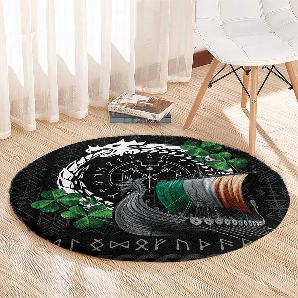 Ireland Viking Drakkar Round Carpet Viking Blood - Wonder Print Shop