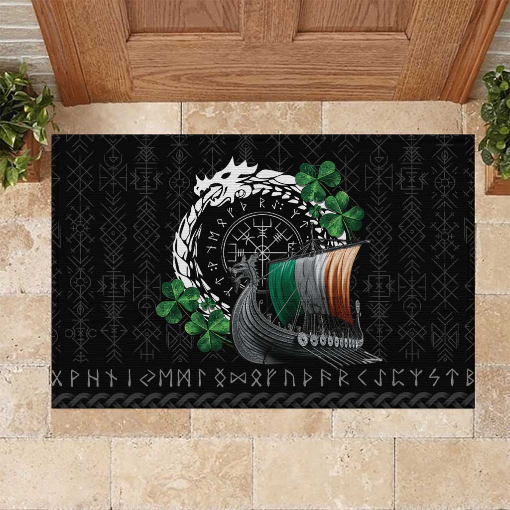 Ireland Viking Drakkar Rubber Doormat Viking Blood - Wonder Print Shop
