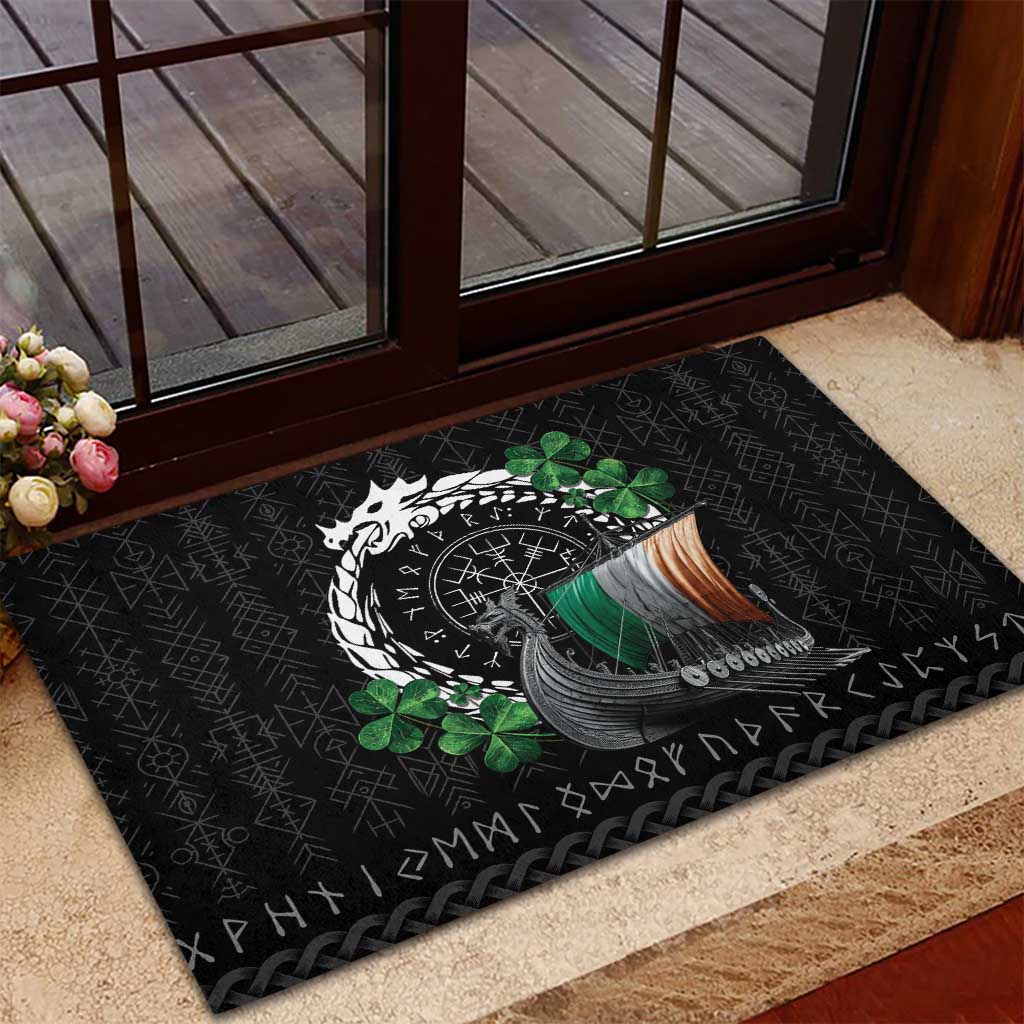 Ireland Viking Drakkar Rubber Doormat Viking Blood - Wonder Print Shop