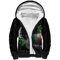 Ireland Viking Drakkar Sherpa Hoodie Viking Blood - Wonder Print Shop