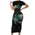 Ireland Viking Drakkar Short Sleeve Bodycon Dress Viking Blood - Wonder Print Shop